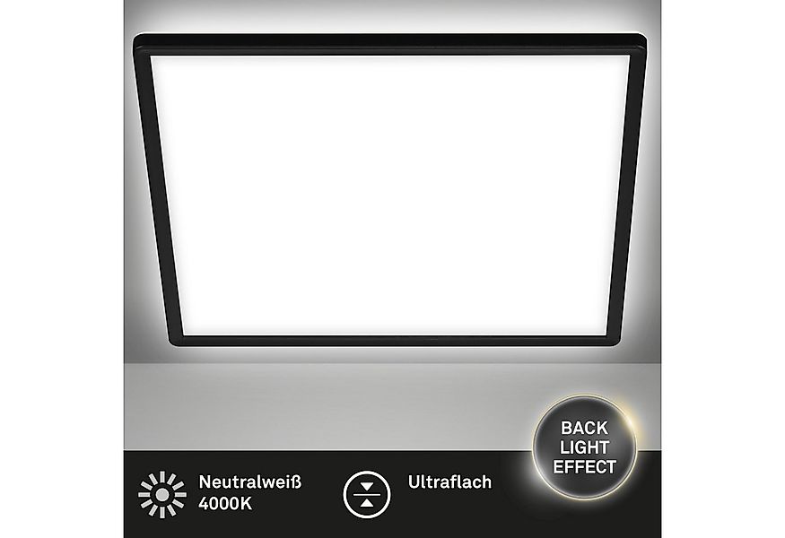 Briloner Leuchten LED Deckenleuchte Deckenlampe Panel Backlight-Effekt SLIM günstig online kaufen