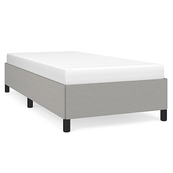 vidaXL Bettgestell Hellgrau 90x200 cm Stoff Modell 21378945 günstig online kaufen