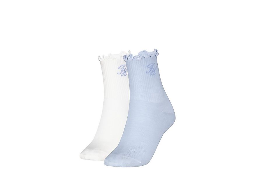 Tommy Hilfiger Kurzsocken TH WOMEN SHORT SOCK 2P REFINED MONOGRAM (2 Paar) günstig online kaufen