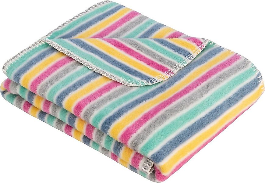 Wohndecke Jacquard Decke s.Oliver Junior, s.Oliver, gestreift, Kuscheldecke günstig online kaufen