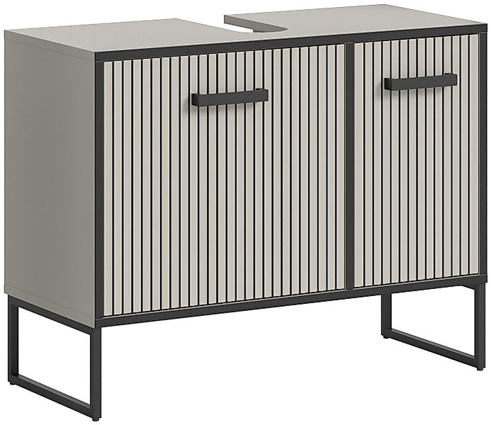 xonox.home Waschbeckenunterschrank Kaschmir Nachbildung Siphonausschnitt So günstig online kaufen