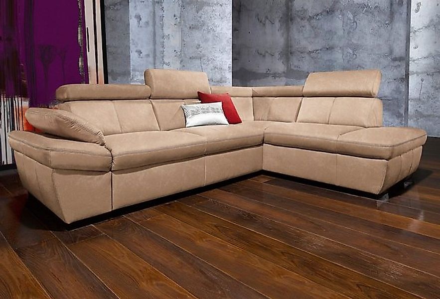 exxpo - sofa fashion Ecksofa Salerno, klassisch modernes Funktionssofa, hoh günstig online kaufen