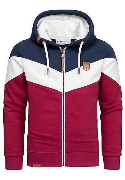 Amaci&Sons Kapuzenpullover ARDMORE Sweatjacke im Block-Design Herren Kapuze günstig online kaufen