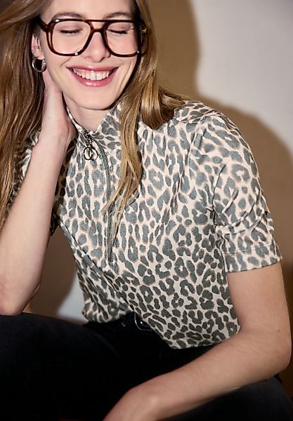 STREET ONE STUDIO T-Shirt mit Leoprint günstig online kaufen
