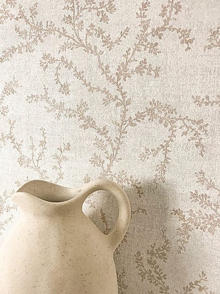 Newroom Vliestapete Odile Creme Tapete Mustertapete Äste, strukturiert, Nat günstig online kaufen