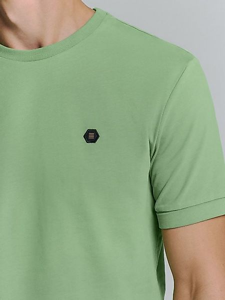 NO EXCESS T-Shirt – Kurzarmshirt Herren  – Rundhals mit Knopfleiste günstig online kaufen