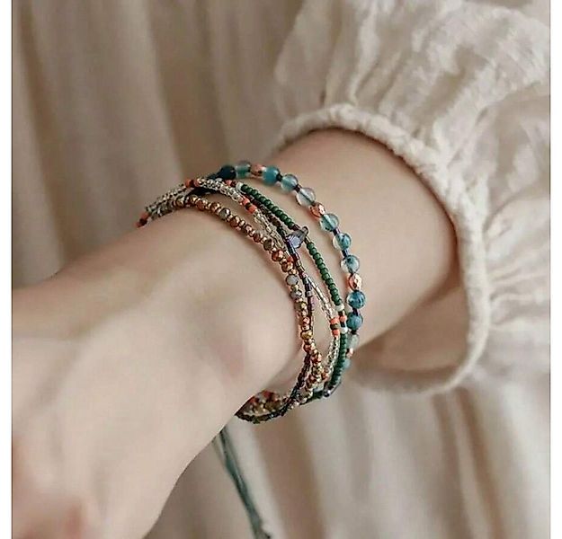 The Beauty House Armband Boho Perlenarmband Multilayer Armband Set, verstel günstig online kaufen