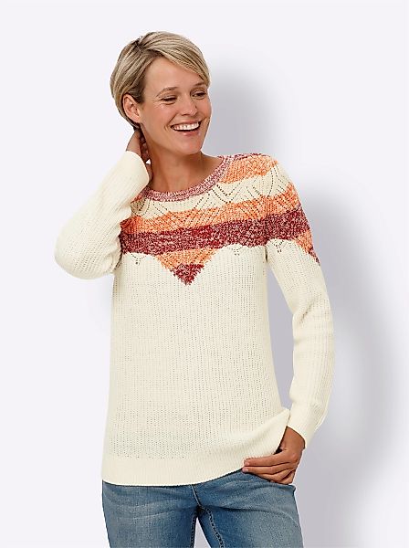 Sieh an! Strickpullover Langarm-Pullover günstig online kaufen