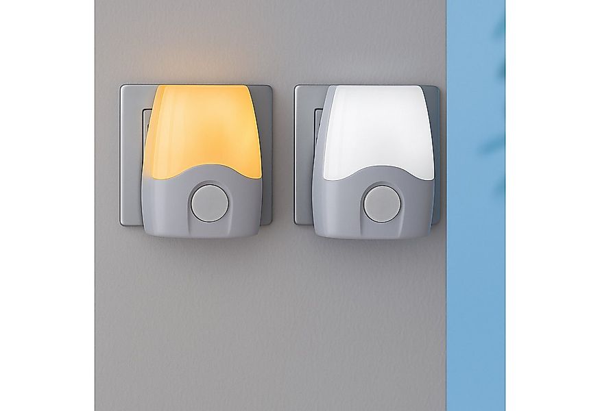 MeLiTec LED Nachtlicht, 2er-Set, einstellbare Lichtfarbe, Steckdose, Dämmer günstig online kaufen