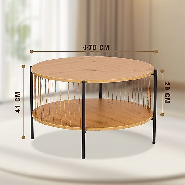 KAHOO Couchtisch Couchtisch 2er-Satztisch Rund Beistelltisch günstig online kaufen