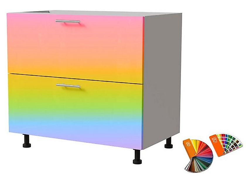 Feldmann-Wohnen Unterschrank Brerra (D2R/90, 2 Schubladen, REJS Komfort Box günstig online kaufen