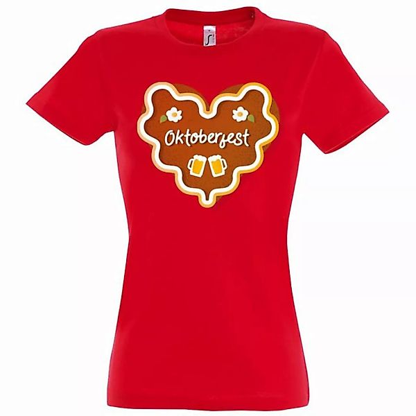 Youth Designz T-Shirt Oktober Fest Keks Herz Damen Shirt mit trendigem Fron günstig online kaufen