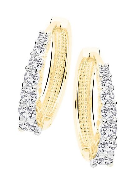 My Gold Paar Creolen Damen Ohrringe Gelbgold 333 Gold (8 Karat) Zirkonia De günstig online kaufen