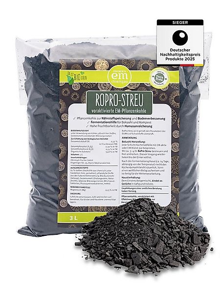 Fischer's EM-Chiemgau Bodenverbesserer RoPro-Streu Bio Pflanzenkohle, Lose günstig online kaufen