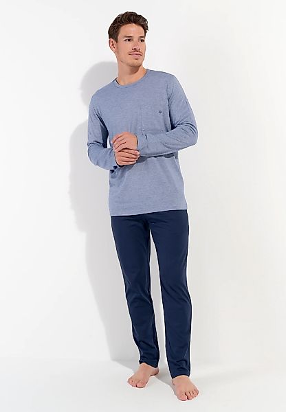 Hom Pyjama "Modal Comfort", langärmelig, weich, bequem, Brusttasche, Seiten günstig online kaufen
