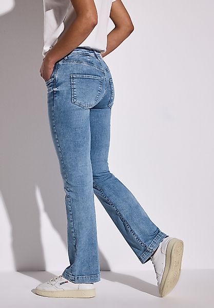STREET ONE Bootcut-Jeans mit Stretch günstig online kaufen