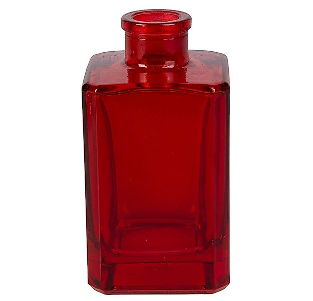 MICA Dekovase Vase eckig rot - ca. 5,8 x 5,8 x 11 cm günstig online kaufen
