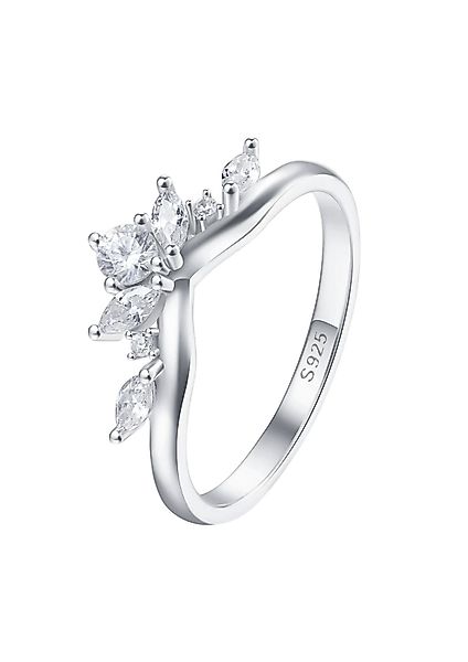 Hey Happiness Silberring Trauring Zirkonia, Fingerring günstig online kaufen