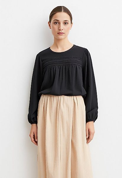Vero Moda Langarmbluse VMDEBBIE LS PLEAT TOP WVN GA NOOS günstig online kaufen