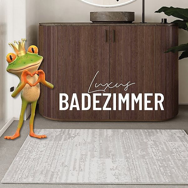 Wecon home Badematte »Mauri«, Vintage Design, waschbar, rutschfest, schnell günstig online kaufen