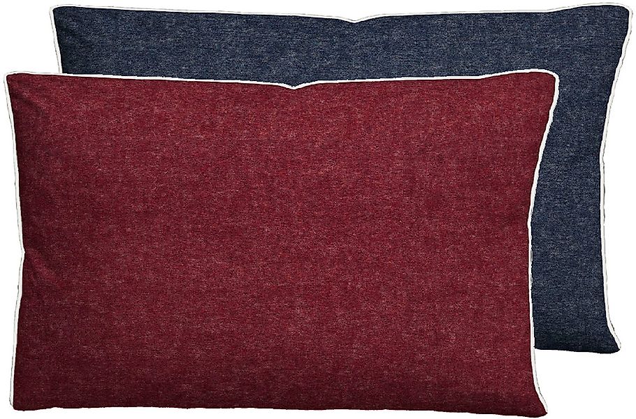 Biberna Kissenbezug Hermal Flanell mit Reißverschluss, günstig online kaufen