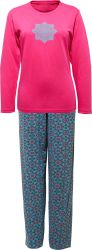 REDBEST Pyjama Damen-Schlafanzug Single-Jersey gemustert günstig online kaufen