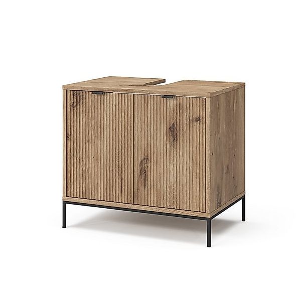 Vicco Waschtischunterschrank Eliza Viking Oak 70 x 63 cm mit 2 Türen günstig online kaufen