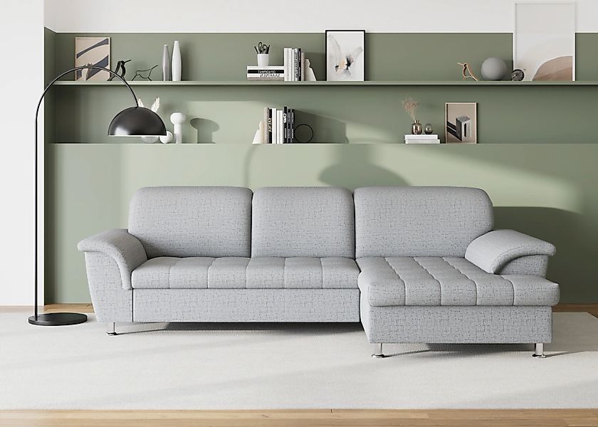 DOMO collection Ecksofa "Franzi Steppung im Sitzbereich B7T/H: 278/162/80 c günstig online kaufen