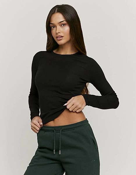 Tally Weijl Langarmshirt "STSCOBELGI" Baumwollmischung, Basic Longsleeve mi günstig online kaufen