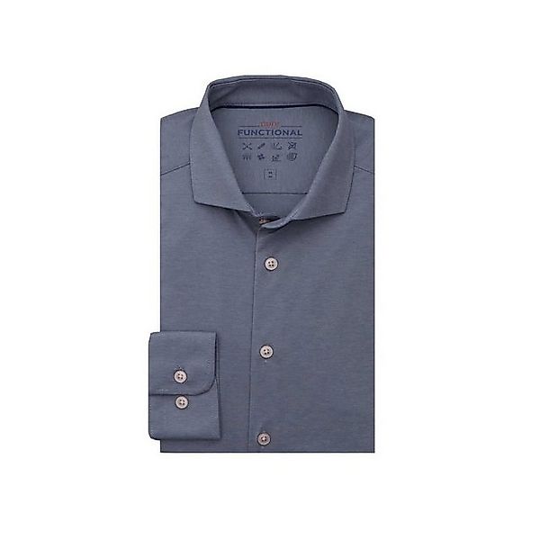 Hatico Langarmhemd blau regular fit (1-tlg) günstig online kaufen