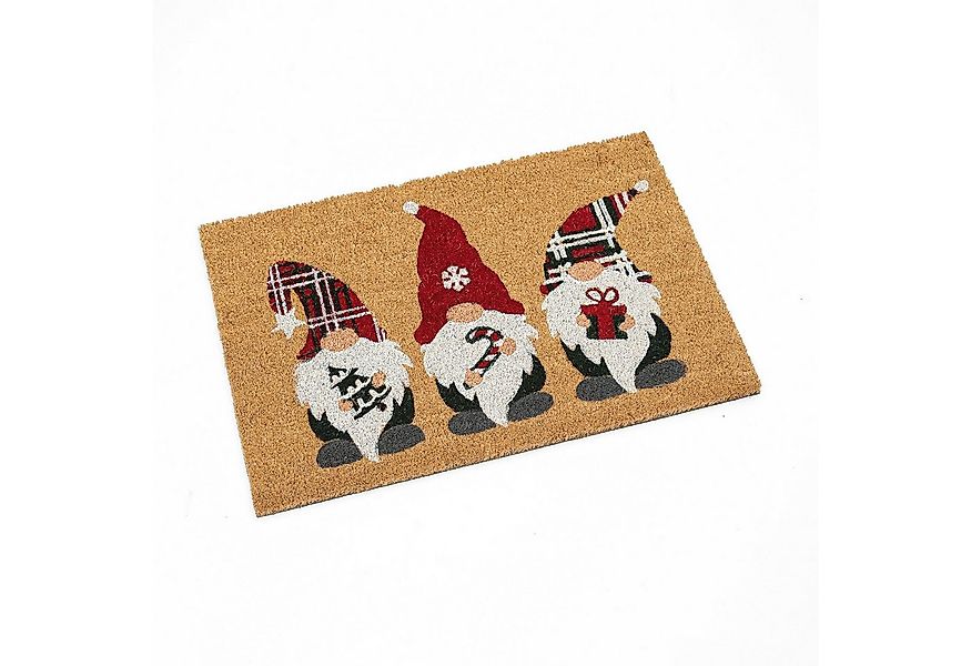 MARELIDA Fußmatte Wichtel Zwerge Weihnachten Schmutzfangmatte Türmatte Koko günstig online kaufen