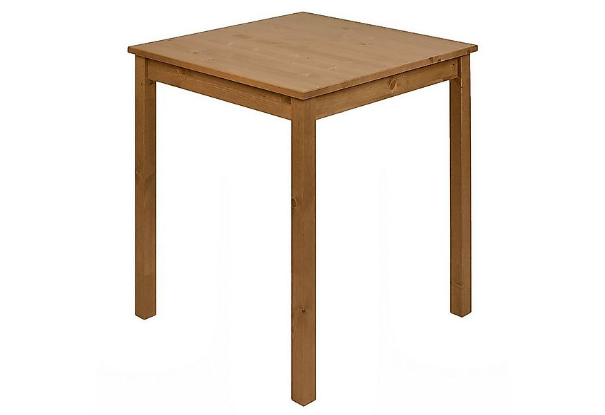 hagge home Esstisch, Küchentisch klein Kiefernholz massiv 68 x 68 x 75 cm B günstig online kaufen