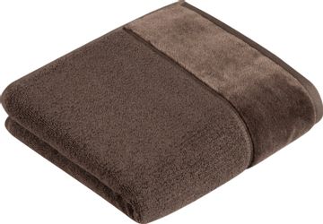 Vossen Handtuch "Pure" Baumwolle & VEGAN, mit eleganter Veloursbordüre günstig online kaufen