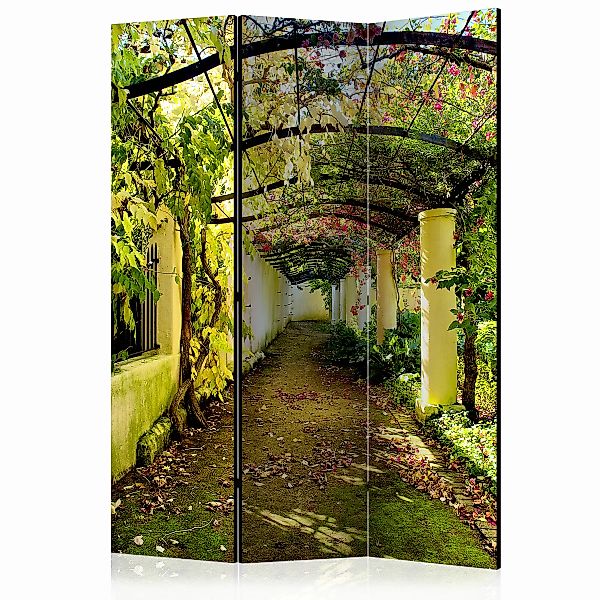3-teiliges Paravent - Romantic Garden [room Dividers] günstig online kaufen