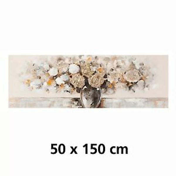 Bild 'Golden Flowers' 50x150 günstig online kaufen