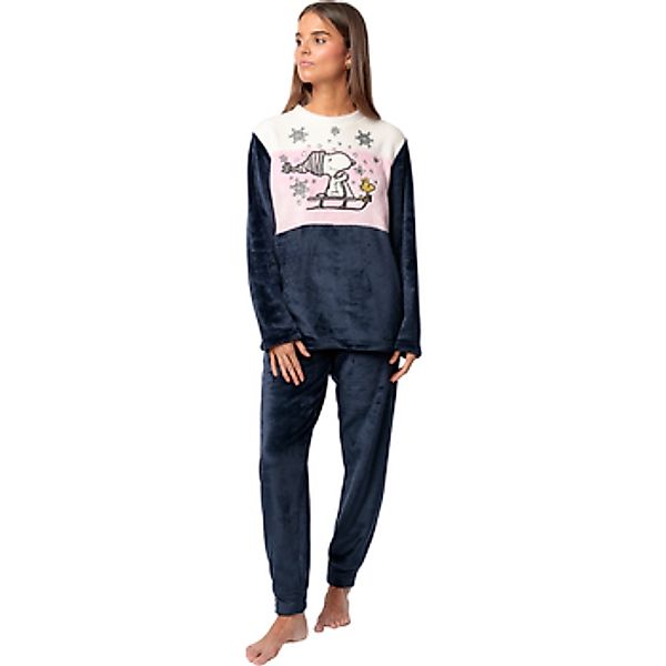 Admas  Pyjamas/ Nachthemden Pyjama Hose Top Langarm Snow Drift Peanuts günstig online kaufen