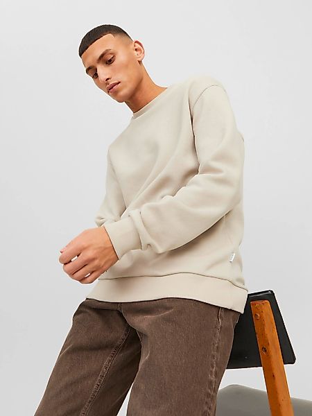 Jack & Jones Sweatshirt "JJEBRADLEY mit Rippbündchen für Alltag und Freizei günstig online kaufen