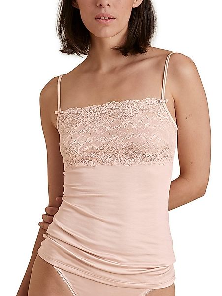 CALIDA Spaghettitop Sensual Secrets semitransparente Spitze, Viskose-Mix, S günstig online kaufen