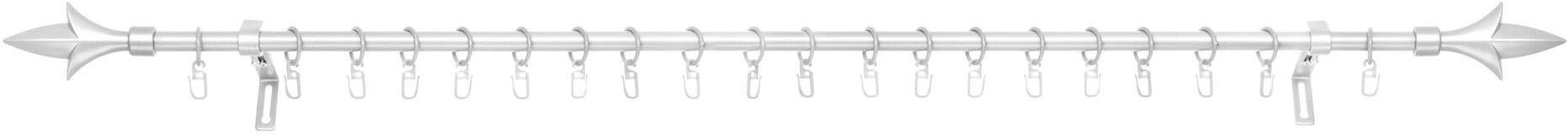 LICHTBLICK ORIGINAL Gardinenstange "Lilie" Ø 16 mm 1 läufig-läufig Fixmaß günstig online kaufen