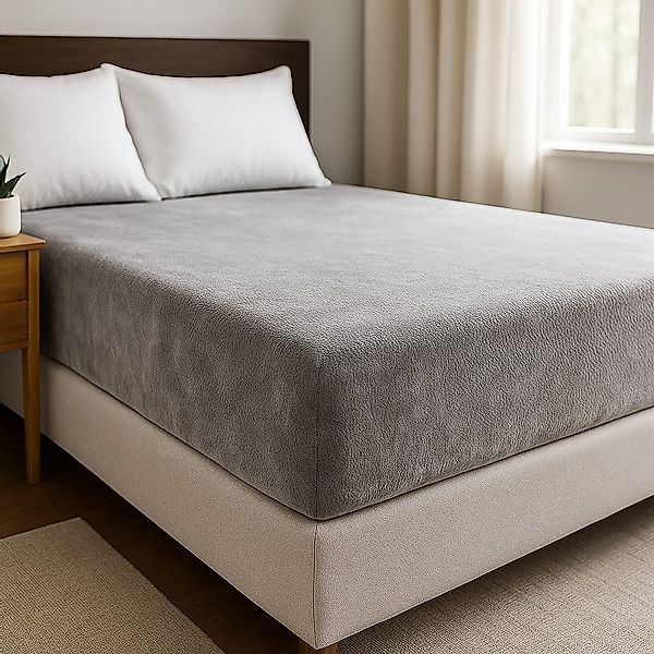 COFI 1453 Spannbettlaken Plüsch, mit Rundumgummizug günstig online kaufen