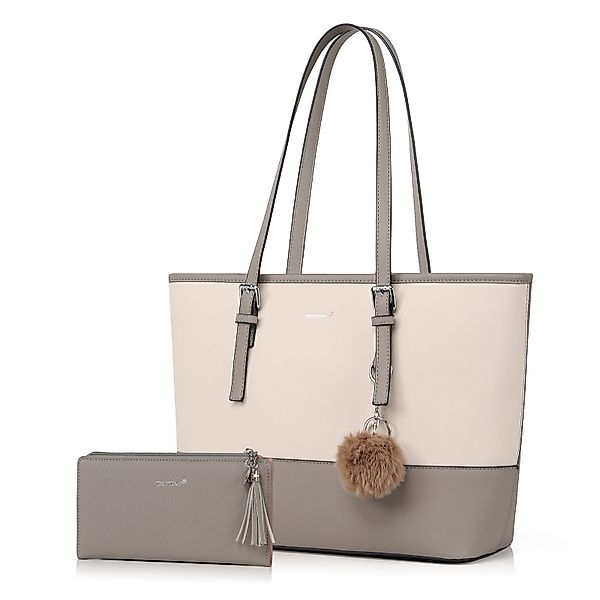 TAN.TOMI Shopper Handtasche Damen mit Geldbörse und Schlüsselanhänger, Groß günstig online kaufen