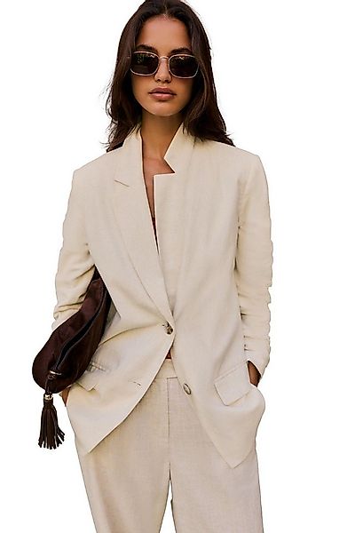 Friends Like These Jackenblazer Friends Like These Blazer mit Leinen, Regul günstig online kaufen