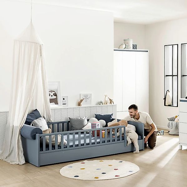 PAIDI Kinderbett  Little Flo ¦ blau ¦ Maße (cm): B: 97,6 H: 50,6 Betten > B günstig online kaufen