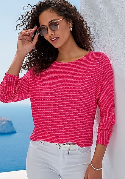 Vivance Langarmshirt "aus strukturierter Strickqualität", aus strukturierte günstig online kaufen
