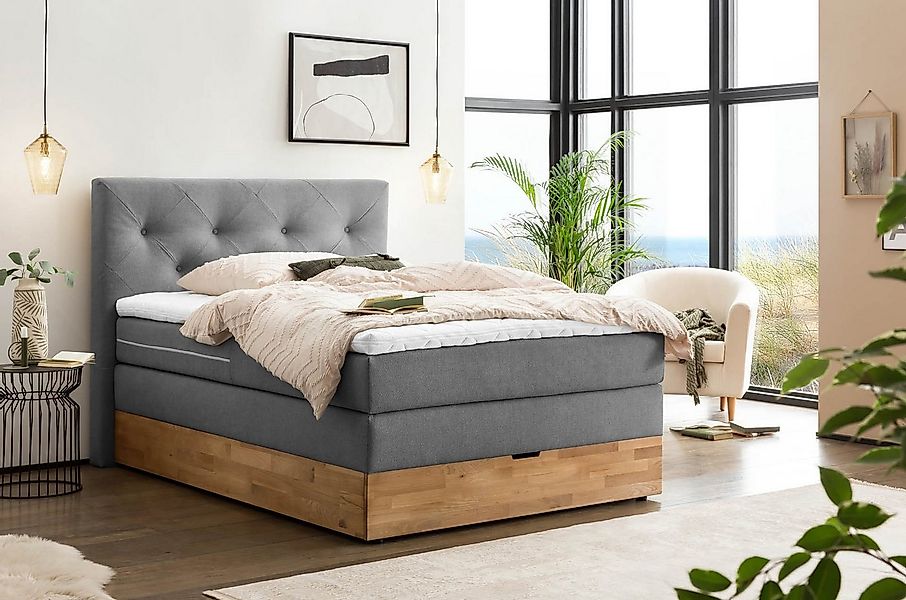 Belanoti Boxspringbett Marbo (Unterbox, Matratze, Topper), 140x200 cm, mit günstig online kaufen