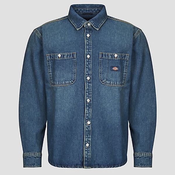 Dickies  Hemdbluse MECHANIC DENIM SHIRT LS KHAKI TINTED BLUE günstig online kaufen