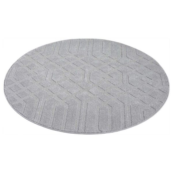 Carpet City Teppich "FLAIR138" rund 11 mm Höhe Kurzflor-Teppich, Skandi-Sti günstig online kaufen