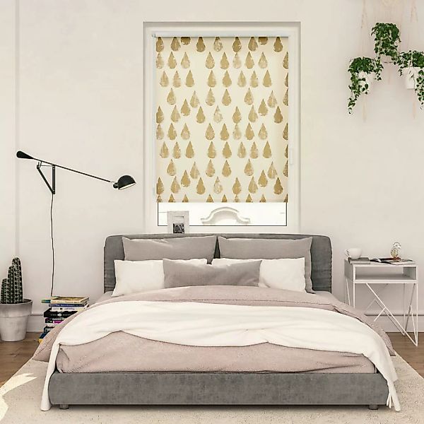 Verdunkelungsrollo Golden Drops gold B/L: ca. 90x150 cm günstig online kaufen