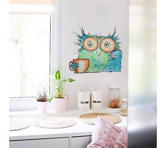 K&L Wall Art Wandtattoo Wandtattoo Hagenmeyer Lebensfreude lustige Kaffee E günstig online kaufen