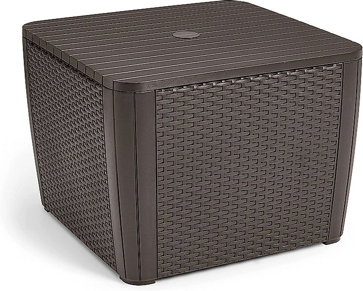 Keter Gartenbox Schirmständer Abdeckung/ Beistelltisch für günstig online kaufen